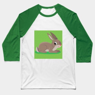 brown rabbit lies on a grassy meadow Baseball T-Shirt